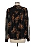 CAbi 100% Polyester Black Long Sleeve Blouse Size M - photo 2