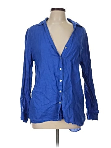 Sigrid Olsen 3/4 Sleeve Button-Down Shirt (view 1)