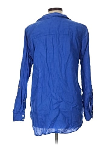 Sigrid Olsen 3/4 Sleeve Button-Down Shirt (view 2)
