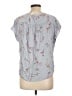 Como Blu 100% Rayon Blue Short Sleeve Blouse Size L - photo 2