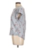 Como Blu 100% Rayon Blue Short Sleeve Blouse Size L - photo 5