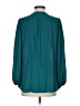 Elan 100% Polyester Teal Long Sleeve Blouse Size S - photo 2