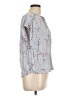 Como Blu 100% Rayon Blue Short Sleeve Blouse Size L - photo 4