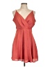 Express Outlet 100% Polyester Solid Orange Cocktail Dress Size L - photo 1