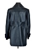 Valentino 100% Leather Blue Trenchcoat Size 6 - photo 2