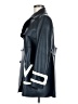 Valentino 100% Leather Blue Trenchcoat Size 6 - photo 5