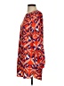 Everly 100% Polyester Print Orange Casual Dress Size S - photo 5