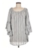 Elan 100% Rayon Gray 3/4 Sleeve Blouse One size - photo 1
