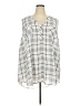 Torrid 100% Polyester Ivory Sleeveless Blouse Size 5X Plus (5) - photo 1
