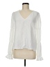 Shein 100% Polyester White Long Sleeve Blouse Size 6 - photo 1