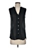 Carve Designs Black Sleeveless Button-Down Shirt Size XS - photo 1