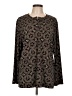 Sag Harbor 100% Polyester Black Long Sleeve Blouse Size L - photo 1