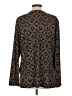 Sag Harbor 100% Polyester Black Long Sleeve Blouse Size L - photo 2