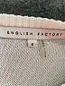 English Factory 100% Polyester Checkered-gingham White Pullover Sweater Size S - photo 7
