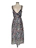 Athleta 100% Polyester Print Blue Casual Dress Size S - photo 2