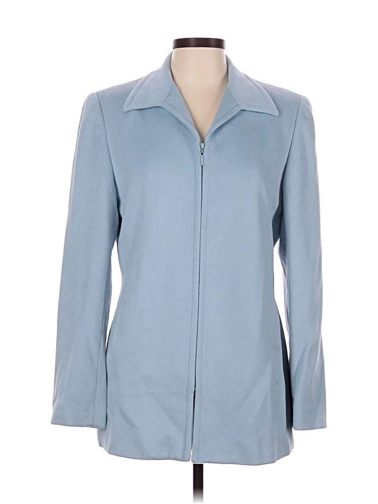 Pre-owned Carlisle Wool Coat In Blue