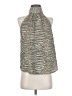 Joie 100% Polyester Silver Tan Sleeveless Blouse Size XS - photo 1