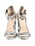 Charlotte Russe Animal Print Silver Sandals Size 6 - photo 2