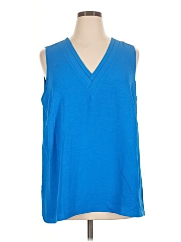 Nina Leonard Sleeveless Blouse (view 1)