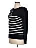 Ann Taylor LOFT Stripes Black Pullover Sweater Size L - photo 2