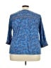 J.Jill Blue 3/4 Sleeve Button-Down Shirt Size 2X - photo 2