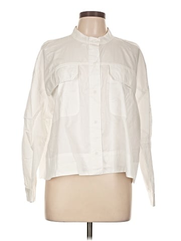 Scoop Long Sleeve Blouse (view 1)