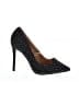 Wild Diva Houndstooth Black Heels Size 7 - photo 1