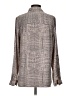 CALVIN KLEIN JEANS 100% Polyester Animal Print Graphic Snake Print Gray Long Sleeve Blouse Size S - photo 2