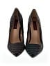 Wild Diva Houndstooth Black Heels Size 7 - photo 2