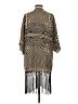 Tyche 100% Polyester Tan Poncho Size S - photo 2