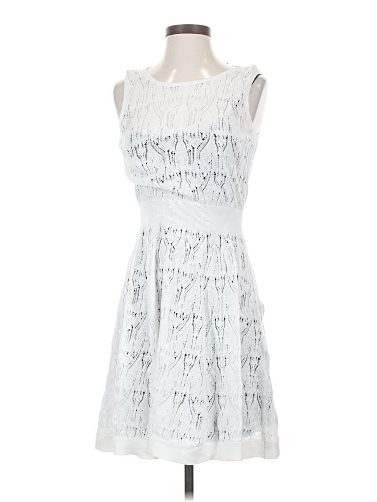 Pre-owned Simply Vera Vera Wang Cocktail Dress In White