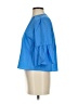Zara Blue 3/4 Sleeve Top Size S - photo 5