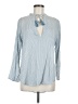 Rip Curl Blue Long Sleeve Blouse Size M - photo 1