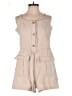 New In 100% Cotton Solid Tan Romper Size M - photo 1