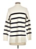 MNG Stripes Ivory Turtleneck Sweater Size XS - photo 2