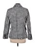 White House Black Market Houndstooth Gray Blazer Size 10 - photo 2
