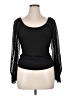 Shein Curve Black Long Sleeve Top Size 0X - photo 1
