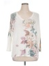 J.Jill Floral White Pullover Sweater Size XL Petite - photo 1