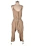 Assorted Brands 100% Cotton Solid Tan Romper Size S - photo 1