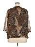 DressBarn 100% Polyester Animal Print Brown 3/4 Sleeve Blouse Size 2X - photo 2