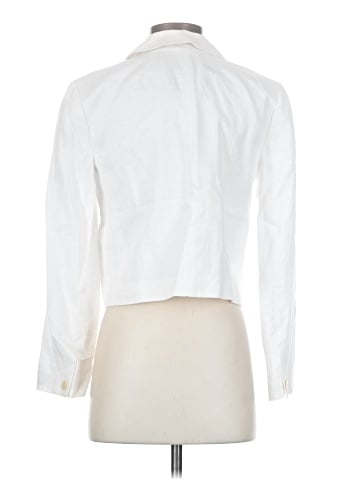 Madewell Cropped Blazer in 100% Linen (view 2)