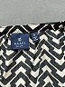 Kaari Blue 100% Rayon Chevron-herringbone Black 3/4 Sleeve Blouse Size S - photo 7
