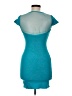 Wow Couture Color Block Teal Cocktail Dress Size M - photo 2