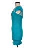 Wow Couture Color Block Teal Cocktail Dress Size M - photo 5