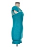 Wow Couture Color Block Teal Cocktail Dress Size M - photo 4