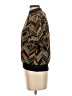 Gracia 100% Polyester Chevron-herringbone Brown 3/4 Sleeve Blouse Size S - photo 5