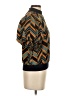 Gracia 100% Polyester Chevron-herringbone Brown 3/4 Sleeve Blouse Size S - photo 4