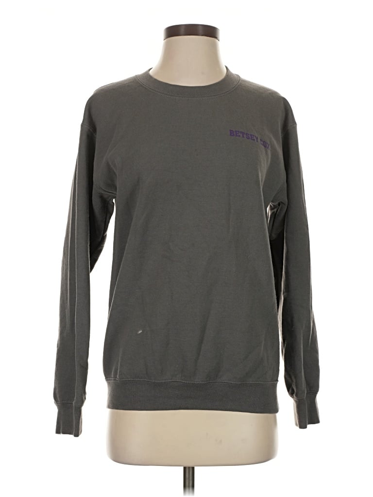 Pre-owned Gildan Sweatshirt In Gray