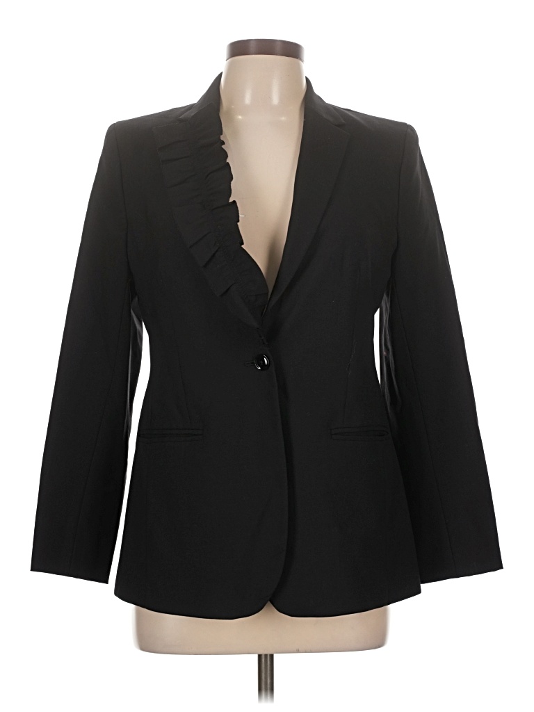 Pre-owned Banana Republic Wool Blazer Jacket In Black