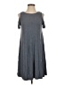 Paraphrase Solid Gray Casual Dress Size S - photo 1